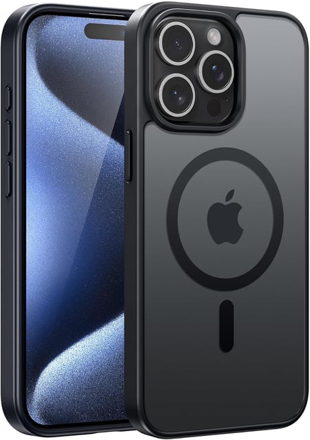 FNTCASE for iPhone 16 Pro Case: Magnetic Matte Translucent Military Grade Drop Protective Phone Case | Shockproof Thin Rugged Durable Protection Bumper Cover - product photo 4 of 5