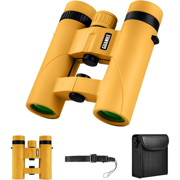 10x25 Binoculars for Kids Mini Pocket Compact Binoculars Waterproof Small Binocular for Bird Watching Travel Stargazing Outdoor Sports Black - product photo 2 of 5