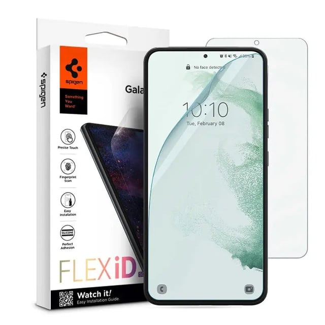AACL 3-Pack for Samsung Galaxy S22 Plus Screen Protector Hybrid Film, with 2 Pack Camera Lens Protector for S22 Plus Screen Protector [Fingerprint Unlock][Anti-Scratch] [7H] - product photo 4 of 5
