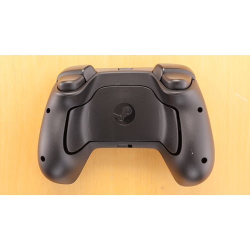 Steam Controller side profile and grip buttons