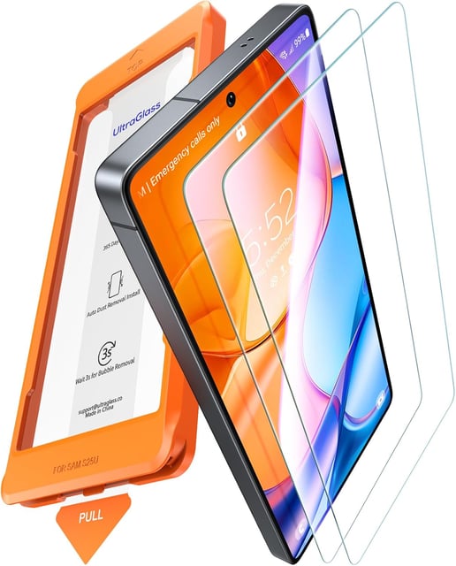 UltraGlass Unbreak Top 9H+ Glass for Samsung Galaxy S24 Ultra Screen Protector [Military Grade Shatterproof & Longest Durable] Screen Protector S24 Ultra Tempered Glass, Auto Installation, 2 Pack - product photo 3 of 5