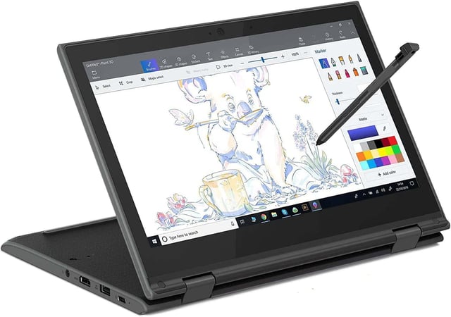 Lenovo 300e Gen 2 11.6" Touchscreen Chromebook Laptop Computer, Intel Celeron N4020 1.10 GHz Processor Notebook PC for Students, 4 GB RAM, 32 GB SSD, Japanese Keyboard, Chrome OS(Renewed) - product photo 3 of 5