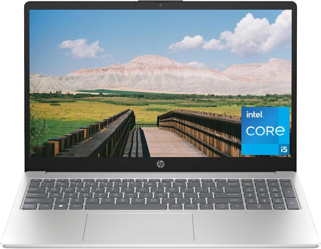 HP Pavilion 15.6" FHD Laptop Computer, 8GB DDR4 RAM, 750GB Storage (250GB SSD + 500GB ext), Intel N100 CPU, WiFi 6, Bluetooth, Webcam, Type-C, Lifetime Office 365, Windows 11, Type C RJ45, Light Gray - product photo 5 of 5