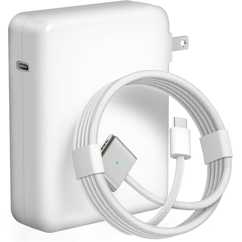 140W third-party MacBook charger with magnetic cable and LED indicator