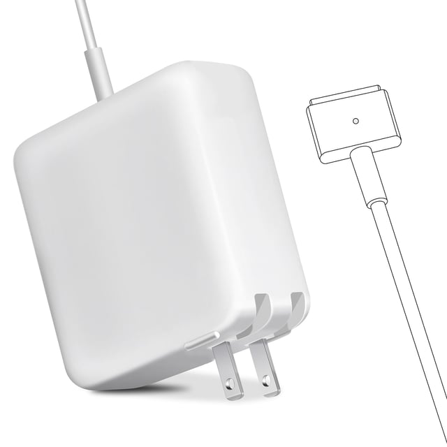 Mac Book Pro Charger 85W(T-Tip) Power Adapter, Replacement for Mac Book Air/Pro with 13/15-inch Retina Display-(Between 2012-2017) - product photo 2 of 5