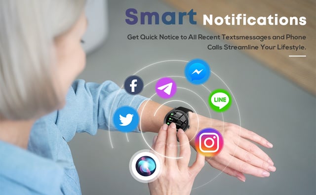 DIVOAZBVO Smart Watch for Men, 120+ Sports Modes Smartwatch with 1.83" HD Touchsreen, Sleep Monitor, IP67 Waterproof, Bluetooth Call & Music Control Fitness Watch for iPhone/Android Black - product photo 5 of 5