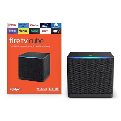 Amazon Fire TV Cube with remote control