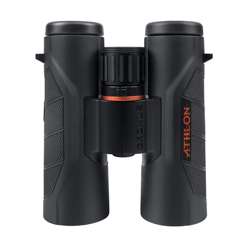 10x42 UHD Binoculars side profile showing focus wheel and waterproof construction