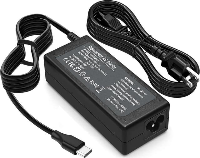 45 Watt USB C Chromebook Charger for Lenovo Yoga 7i, for thinkpad t14,Elite x2,Probook Charger,for xps 13,for Latitude 5420,Chromebook 3110,VT148,LA65NM190 lps,814838-002,ADLX65YDC2A