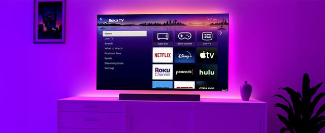 Roku Smart TV – 32-Inch Select Series, 1080p Full HD TV – Roku TV with Voice Remote – Flat Screen LED Television with Wi-Fi for Streaming Live Local News, Sports, Family Entertainment - product photo 3 of 5