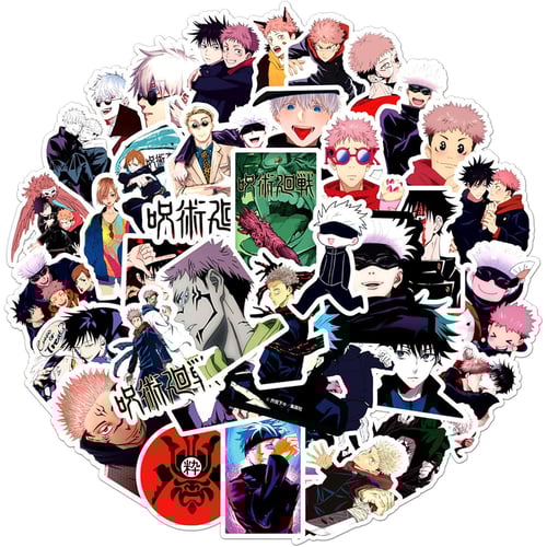 Jujutsu Kaisen 50-piece sticker pack spread