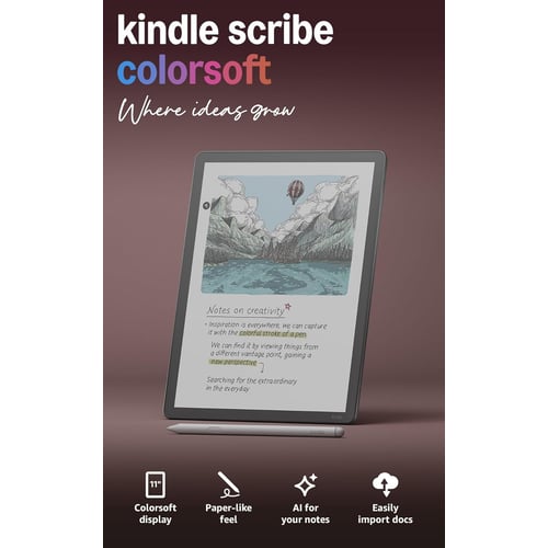 Kindle Scribe Colorsoft 64GB full device view