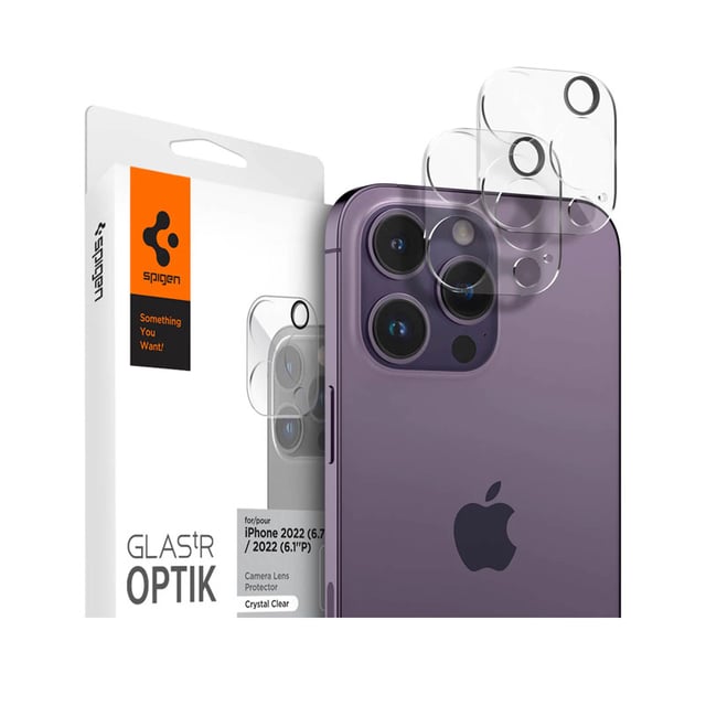 ESR 2 Pack Camera Lens Protector for iPhone 15 Pro Max/15 Pro/14 Pro Max/14 Pro, Ultra-tough HD Individual Lens Protectors, Scratch Resistant, Ultra-thin Tempered Glass, Armorite Series, Clear - product photo 3 of 5