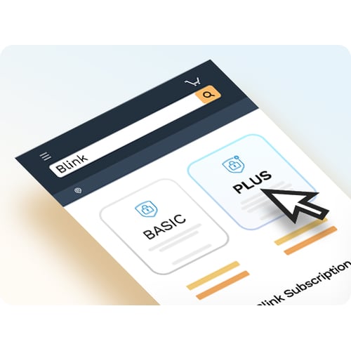 Blink AI plan features and cloud storage details