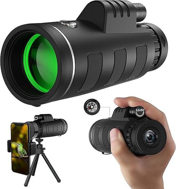 10x42 HD Binoculars for Adults High Powered, Coregreen BAK-4 Prism FMC Lens Professional, Large View Binoculars with Clear Low Light Vision for Bird Watching Hunting Hiking Travel Cruise - product photo 5 of 5