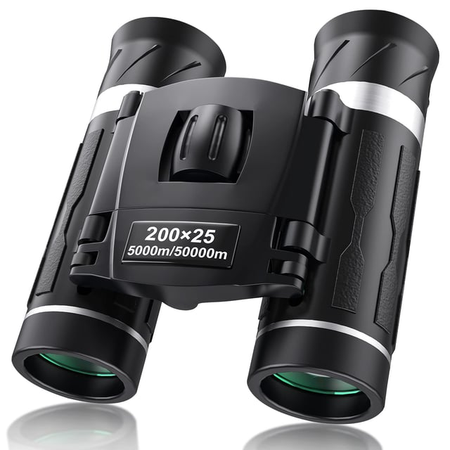 500x25 High Powered Binoculars for Adults and Kids, Mini Pocket Binoculars with Phone Adapter Waterproof Binoculars for Bird Watching Hunting Hiking Safari Travel Sports - product photo 4 of 5