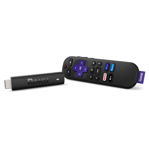 Roku Streaming Stick HD showing free live TV channels on screen