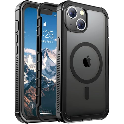 Jaroco Magnetic iPhone 13 Case front view in black