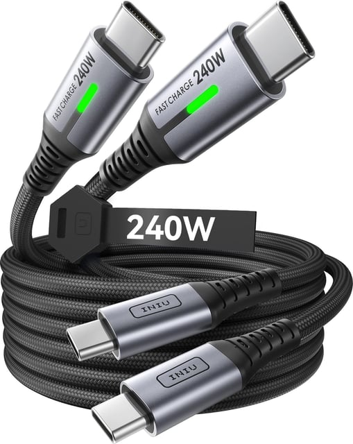 Travel Essentials for Apple Watch Charger,iPhone Charger,3 in 2 Type C/Lightning/Magnetic Fast Charging Cable Docks,Multi Charging Cable Portable Designed for iWatch Series,iPhone 17-11,S26,Car-4FT - product photo 3 of 5