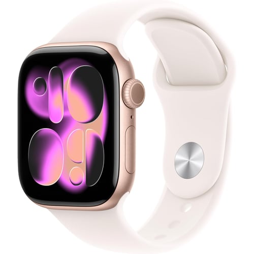Apple Watch Series 11 Rose Gold with Light Blush Sport Band
