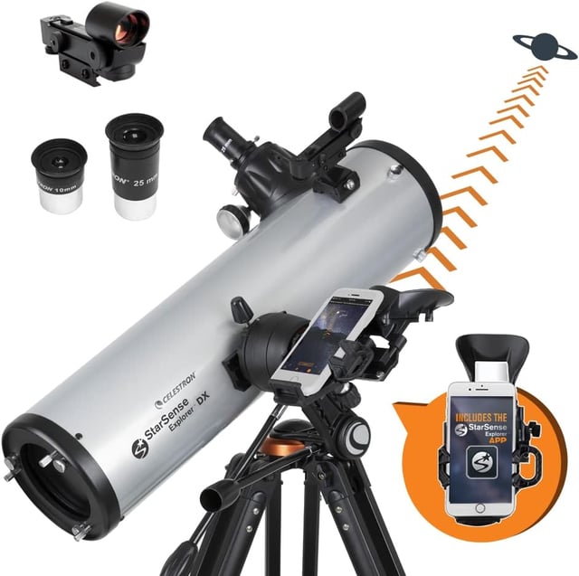Celestron StarSense Explorer 8-inch App-Enabled Telescope – 203mm Dobsonian with Smartphone Dock & StarSense App – iPhone & Android Compatible – Easy-to-Use for Beginners - product photo 5 of 5