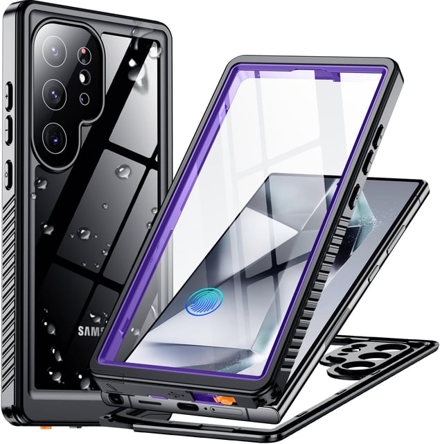 Temdan for iPhone 12 Case for iPhone 12 Pro Case, [12 FT Military Grade Drop Protection] with 2 Pack [Glass Screen Protector+ Camera Lens Protector] Non-Slip Shockproof Case,Black - product photo 5 of 5