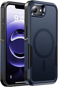 DEVISELOVE Magnetic for iPhone 16 Case Military-Grade Shockproof, Rugged Phone Case, Heavy Duty Protection [Fit for MagSafe] Anti-Fingerprint Anti-Scratch for iPhone 16 Phone Case 6.1”, Black - product photo 4 of 5