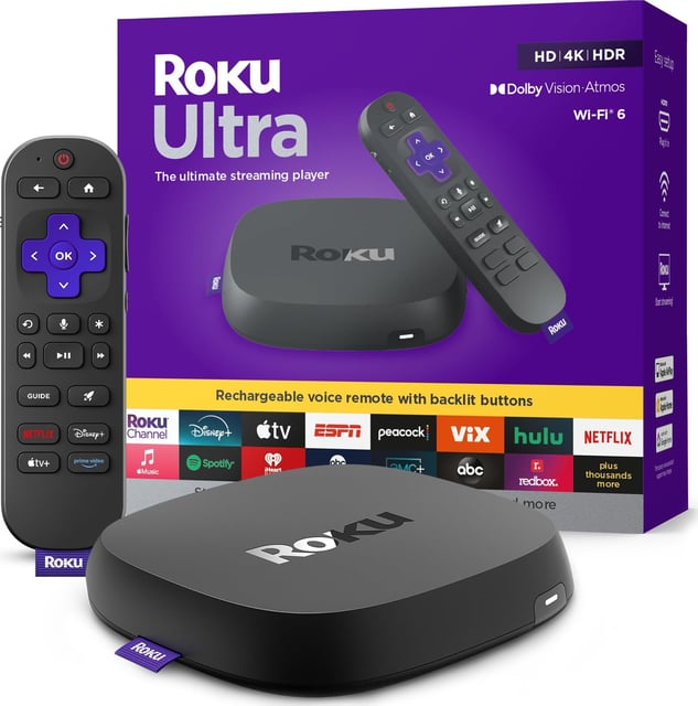 Roku Voice Remote | Replacement TV Remote Control with Voice Control, Simple Setup, & Pre-Set App Shortcuts - Compatible with Roku TV, Players, & Audio Devices - product photo 3 of 5
