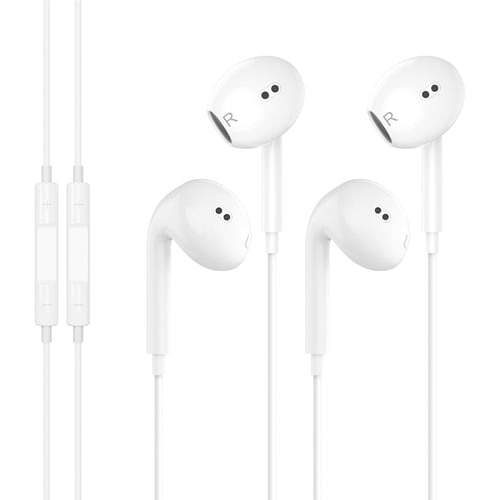 iPhone earbuds Lightning connector close-up