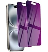 Ifaeveus 2 Pack Privacy Screen Protector for iPhone 15 Plus Tempered Glass 6.7inch Private Glass Anti-Spy Anti-Blue Light Eye Protection Anti-Scratch Full Coverage No Bubble - product photo 5 of 5