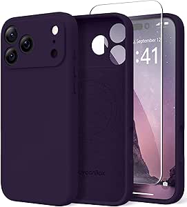 SuydanBox Magnetic for iPhone 17 Pro Max Case, Compatible with MagSafe, [Full Camera Protection][Screen Protector] Silicone Shockproof Protective Phone Case for iPhone 17 Pro Max 6.9", Calke Green - product photo 4 of 5