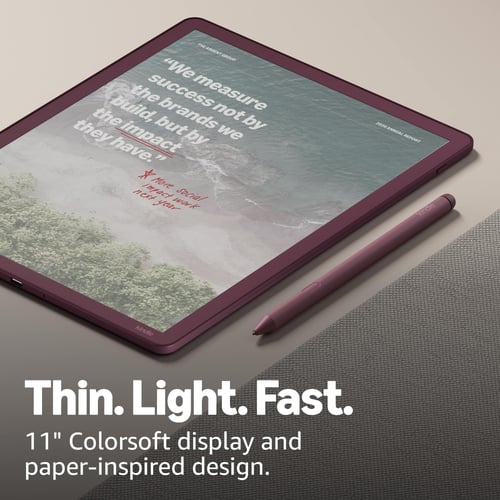 Kindle Scribe Colorsoft with Premium Pen close-up