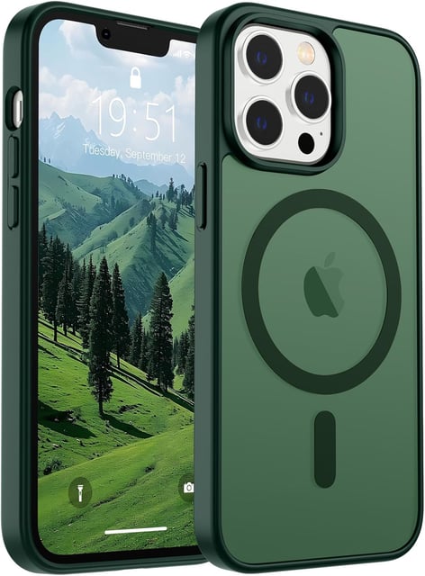 SUPFINE Magnetic for Samsung Galaxy A16 5G Case with Screen Protector,(Compatible with MagSafe)(Military Grade Drop Protection) Slim Translucent Shockproof Phone Case,Black - product photo 4 of 5