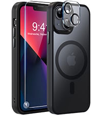 MOCCA Strong Magnetic for iPhone XR Phone Case, [Compatible with Magsafe][Mil-Grade Drop Protection] Slim Thin Translucent Matte Protective Cover Case for iPhone XR Case 6.1'', Black - product photo 4 of 5