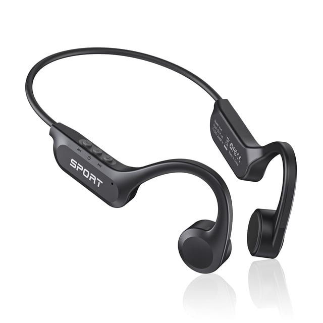 Soynoen Bone Conduction Headphones, Bluetooth 6.0 Wireless Open Ear Headphones with Mic, IP56 Waterproof Running Headphones, 10-Hour Playtime for Cycling, Hiking, Running and Workout - product photo 2 of 5
