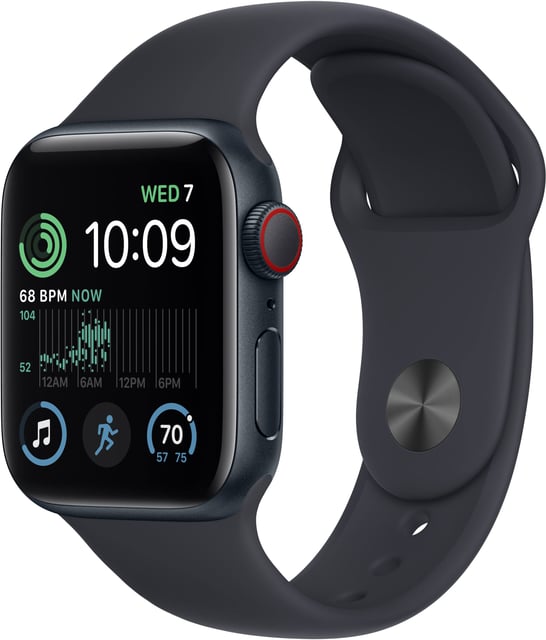 Apple Watch SE 3 [GPS 40mm] Smartwatch with Midnight Aluminium Case with Midnight Sport Band - S/M. Fitness and Sleep Trackers, Heart Rate Monitor with AppleCare+ (2 Years) - product photo 5 of 5