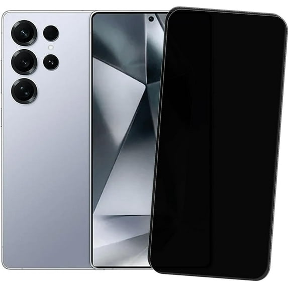 Ferilinso [Auto Dust Install 3 Pack Privacy Screen Protector for Galaxy S26 Ultra, Military Grade Shatterproof, with 3Pack Tempered Glass Camera Lens Protector-Black - product photo 4 of 5