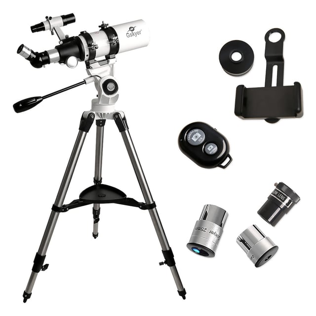 Gskyer Telescope, Telescopes for Adults, 80mm AZ Space Astronomical Refractor Telescope Kids, Adults Astronomy, German Technology Scope - product photo 4 of 5