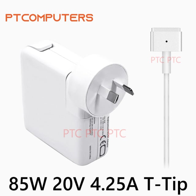 Mac Book Pro Charger 85W(T-Tip) Power Adapter, Replacement for Mac Book Air/Pro with 13/15-inch Retina Display-(Between 2012-2017) - product photo 4 of 5