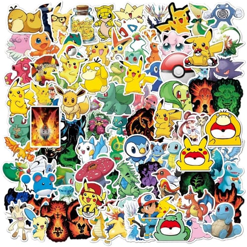 101 Piece Pokémon Sticker Pack in Gift Bag