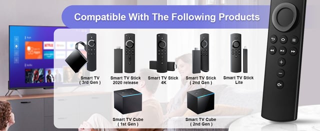 Replacement Voice Remote Control for Fire Stick/Amazon Toshiba Insignia Fire Smart TVs(1st/2nd/3rd Gen) - product photo 5 of 5