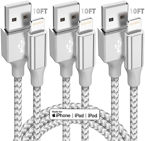 Charging for iPhone Charger [Apple MFi Certified] 2Pack Lightning Cable Data Sync Charging Cord with USB A Wall Charger Block Travel Plug for iPhone 14/13/12 Mini/11 Pro Max/10/XS/XR/X/8/SE2022,iPad - product photo 4 of 5