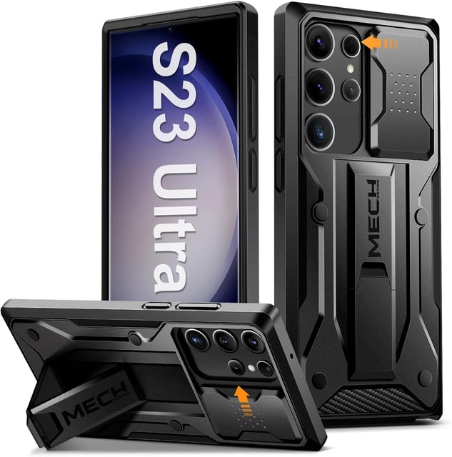 TONGATE for Samsung Galaxy S26 Ultra Case with Magnetic Stand, Compatible with MagSafe [Built-in Camera Cover & Ring Holder][Military-Grade Protection] Anti-Slip Rugged Phone Case for S26 Ultra, Black - product photo 5 of 5