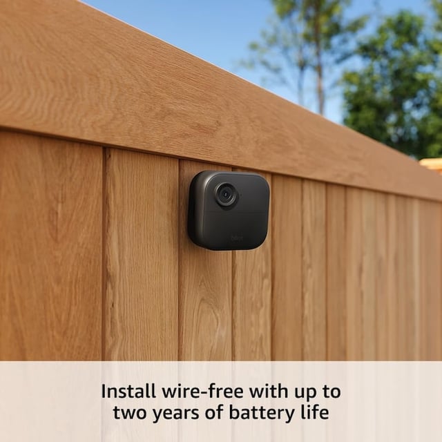 Blink Outdoor 4 – Wireless smart security camera, two-year battery life, 1080p HD day and infrared night live view, two-way talk. Sync Module Core included – 1 camera system - product photo 5 of 5