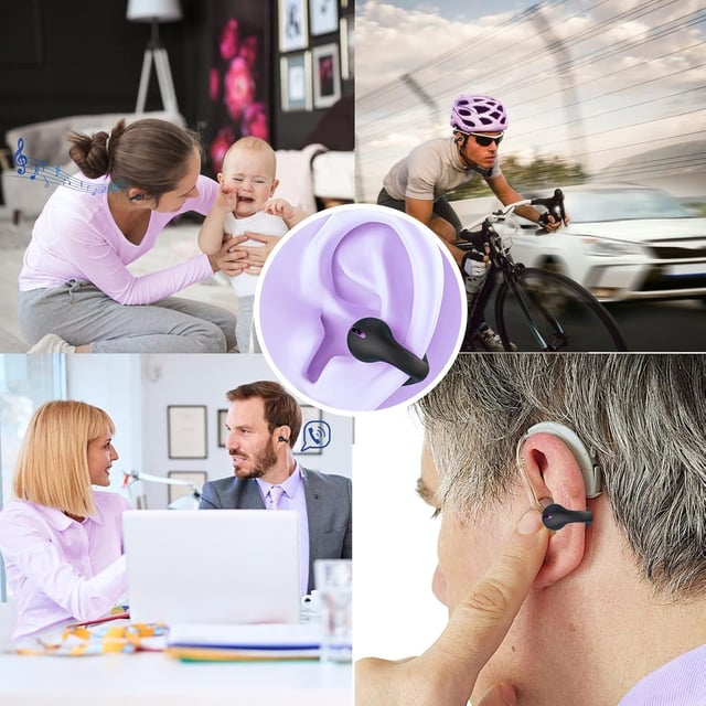 Paekole Ultra Open Ear Earbuds – Clip On Bone Conduction Headphones, Super Comfort Ear Buds for All Day Wearing, Lightweight Bluetooth Earbuds with Digital Charging Case Fit Running Workout - product photo 2 of 5