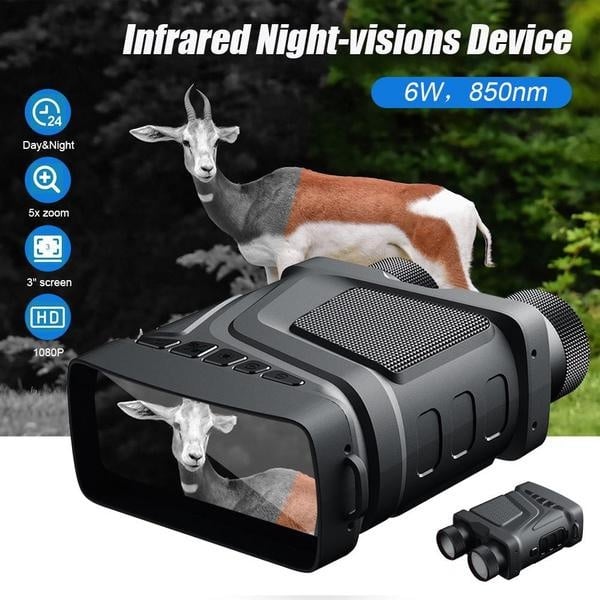 OAEBLLE Night Vision Binoculars for Kids, 48MP Camera 1080P Video Digital Binocular with 2.4" IPS Screen, Rechargeable Infrared Day Night Goggles, Camp Nature Exploration Toys for Boys Girls Ages 4-12 - product photo 2 of 5