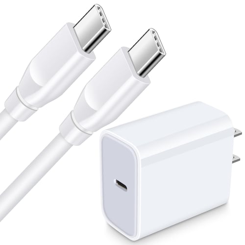 USB-C charger block with cable