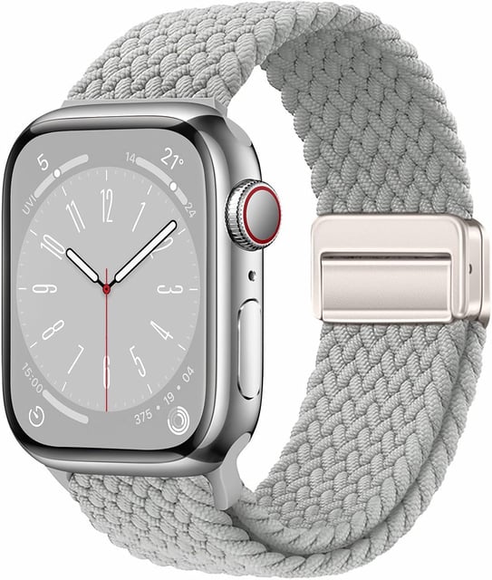EVIE BAND Braided Stretchy Loop with Magnetic Clasp Compatible with Apple Watch Band for Women Men 38mm 40mm 41mm 42mm 44mm 45mm 49mm, Sport Nylon Strap for iWatch Series 10 9 8 7 6 5 4 3 2 Ultra SE - product photo 5 of 5