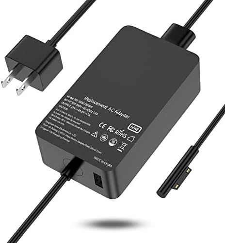 65W Charger Compatible with Microsoft Surface Pro 11, 10, 9, 8, 7+, 7, 6, 5, 4, 3, X, Surface Laptop 7/6/5/4/3/2/1, Surface Go 4/3/2/1, Surface Book 2/1,Compatible with 44W 36W - product photo 5 of 5