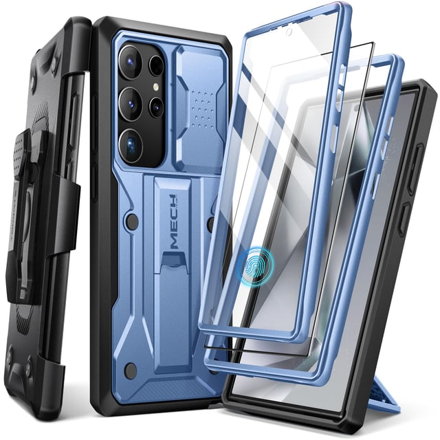 TONGATE Magnetic Stand for Samsung Galaxy S26 Ultra Case, Compatible with Magsafe, [Camera Cover & 2 Front Frames][Military Drop Protection] S26 Ultra Case Built-in Screen Protector & Belt Clip, Black - product photo 4 of 5